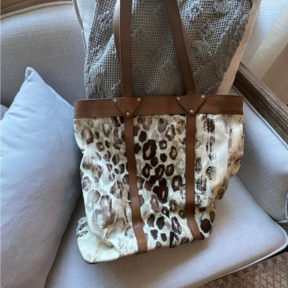 Roberto Cavalli Leopard Tote Bag